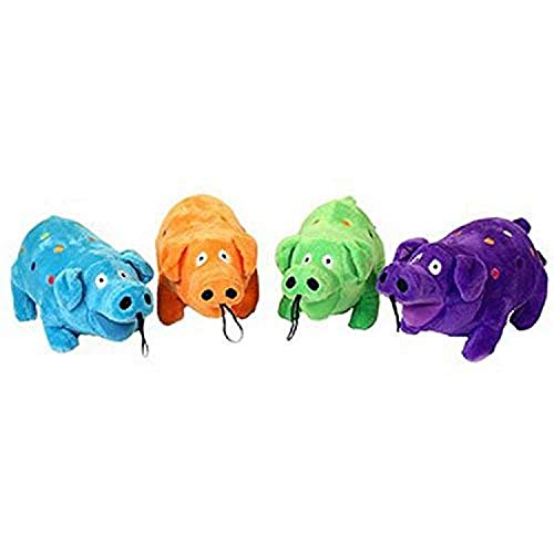 Multipet jouet peluche cochon à pois qui grogne, 9 pouces
