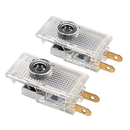 BGHYU Car Door Light 2pcs Led Car Door Welcome Light Courtesy Projector Logo Compatible With Saab 95 93 9-3 2003-2012 2010 2011 9-5 1998-2011 Accessories Personalized decoration(Emitting Color:SAAB )