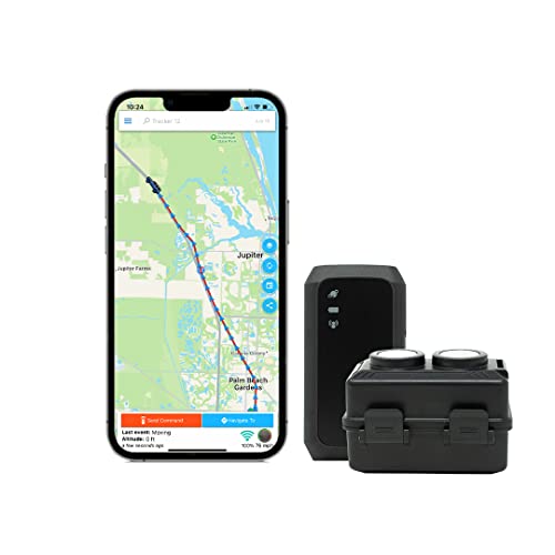 Optimus 3.0 Gps Tracker - 1 Month Battery - Bundle With Waterproof Twin Magnet Case For Vehicles And Assets - 4G Lte - Real-Time Gps Tracking Device #TOP29