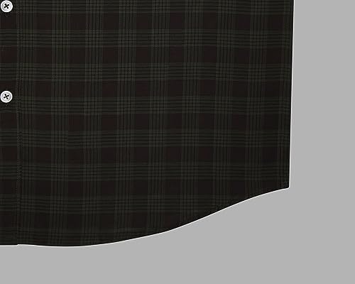 Image of GHPC 100% Cotton Checkered Half Sleeves Regular Fit Formal Shirt for Men