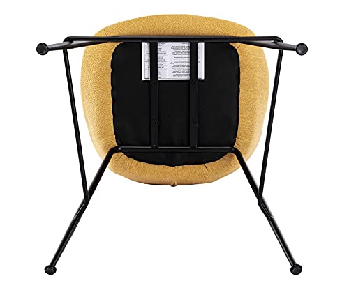 Shunzhi 26 Inch Counter Stools Set Of 2, Yellow Bar Stools Modern Counter Height Upholstered Island Chairs With Footrest For Kitchen/Living Room/Pub/Coffee/Shop, Yellow #TOP4