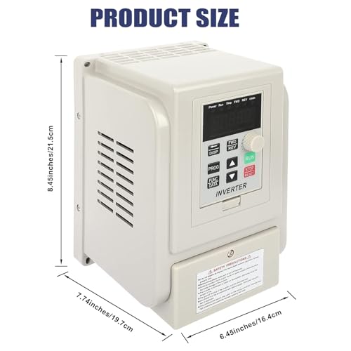Image of FAHKNS AC 220V Variable Frequency Converter Single Phase Input to 3 Phase Output 1.5KW 2HP 8A VFD Frequency Converter for Spindle Motor Speed Control
