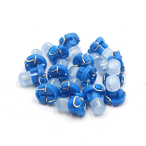 uxcell 15pcs 12V Blue T3 Luz LED para Tablero de Coche miniatura 4