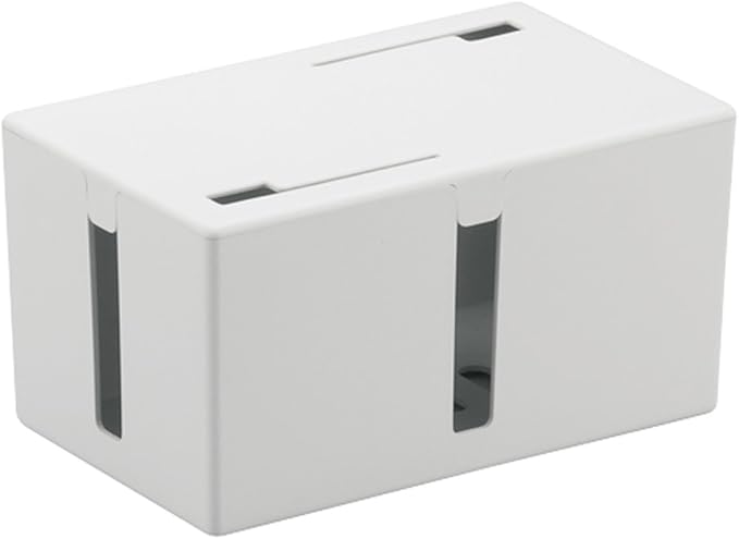 バッファロー BUFFALO ケーブルボックス 電源タップ&ケーブル収容 Sサイズ ホワイト