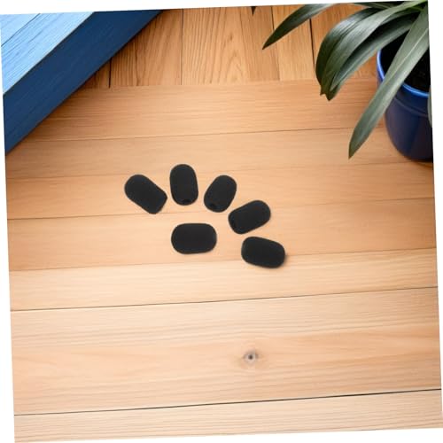 Mousse micro cravate pour vidéo en extérieur mini protection anti-vent YARNOW noir 60 pcs - 4
