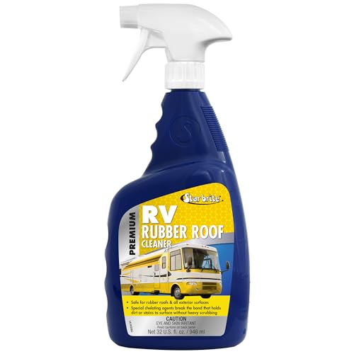 STAR BRITE Premium RV Rubber Roof Cleaner - Effortless Cleaning for Camper Roofs, Fiberglass & Painted Surfaces