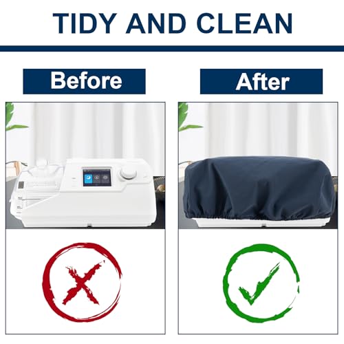 Image of Sleep Apnea Machine Protector - Stretch Dust Cover for CPAP & BiPAP Machines, Tubing & Mask Cover, Cleaning Supplies & Accessories