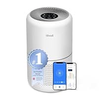 Levoit Smart HEPA Air Purifier for bedroom home 108 mÂ², CADR 258 mÂ³/h, Laser Air Quality Sensor with Auto Sleep Mode, Alexa & App Control, Remove 99.97% Pollen/Dust/Odour, Core 300S
