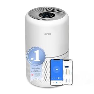 Levoit Smart HEPA Air Purifier for bedroom home 108 m², CADR 258 m³/h, Laser Air Quality Sensor with Auto Sleep Mode, Alexa & App Control, Remove 99.97% Pollen/Dust/Odour, Core 300S