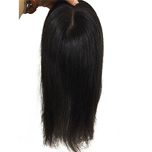 Cheveux humains pièce supérieure 14x14 cm pour retrouver de la densité