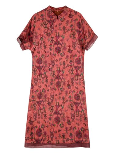 Robe en soie Xiangyunsha HangErFeng anti-chaleur pour silhouette droite
