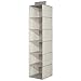 Produktbild InterDesign 04471EU Chevron Weiche Aufbewahrungskiste, Pullover-Organizer mit 6 Regalen, taupe / naturfarben