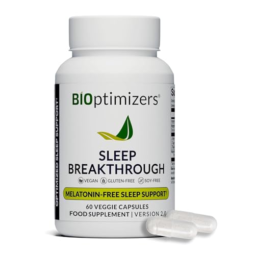 BIOptimizers Sleep Breakthrough Capsules - Natural Support Supplement | Calming Relief Aid for Adults | Non-Habit Forming | 60 Capsules