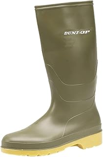 Dunlop Heava 'DULL' Youths wellingtons GREEN size