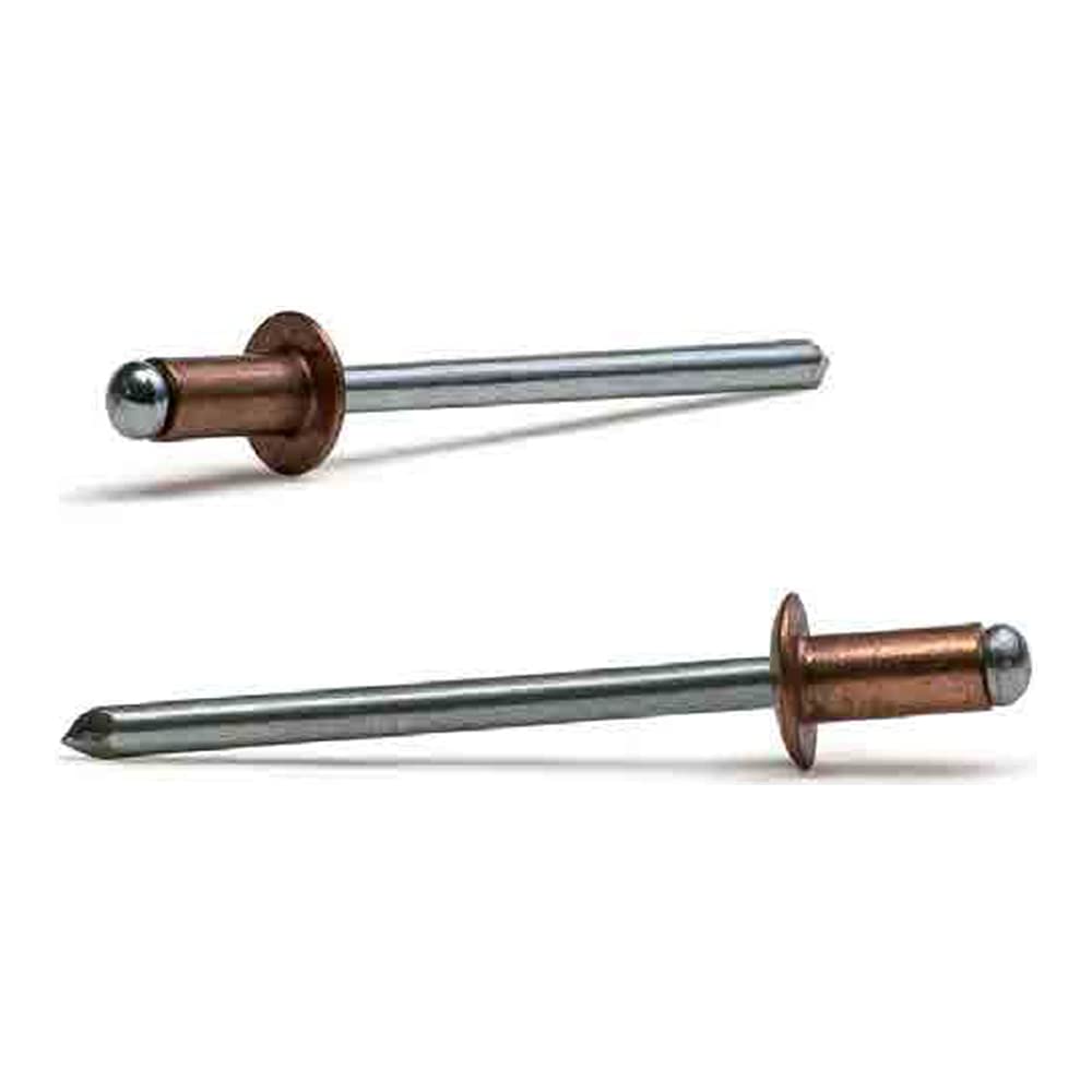 Bralo BR01250003010 Remache Cobre / Acero, 3 x 10