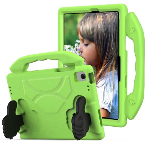 Coque Samsung Tab S11 antichoc étui vert avec poignée support enfants X730