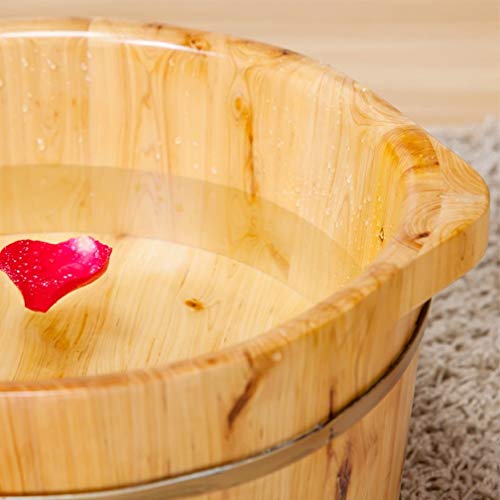 Spa de pies de madera para baño y masaje en casa miniatura 3