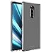 FINON Clear Perfect Body Model [ TPU Bumpers/PC ] for Sony Xperia 1 (2019) Case with Hybrid Protective Clear and Impact Resistance - Clear