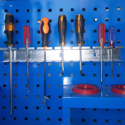 Estante para almacenamiento de tornillos resistente SHINEOFI con percha mural 3