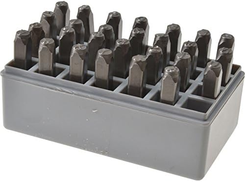 CH Hanson 20300 27-Piece 1/4" Character Size Standard Steel Letter Stamp Set image 2