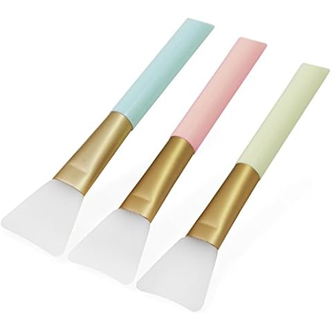 PsmGoods® Facial Mask Brush Skin Care Beauty Tool Silicone Cosmetic Brush Mud Mask Brush DIY Makeup Tool Set of 3 (Multicolor) Cover