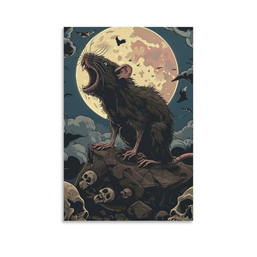 Tableau impression sur toile souris murale deco salon 50x75cm