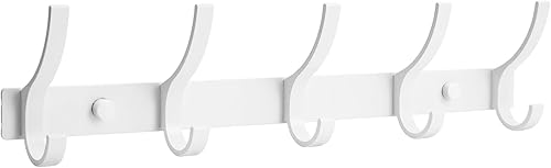 Vista 11 de Paquete de 2 Percheros para Montaje en Pared, Ganchos de Abrigos para Montaje en Pared, Ganchos de Pared para Colgar, Perchero de Sombreros