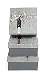 schweizer geschenkbox kurzurlaub Sie erhalten drei Boxen in der Farbe Grau. Die Schleife, die sich jeweils auf dem Deckel der Kartonagen befindet, lässt das Gesamtpaket äußerst elegant wirken