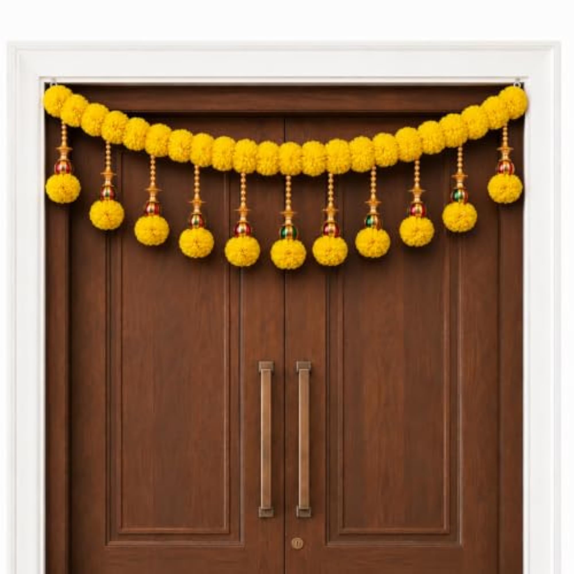 Artificial Marigold Flower Toran for Main Door Entrance