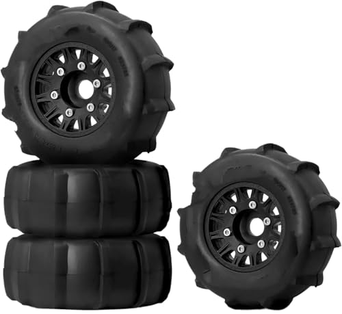 Pneus RC 1/10 jantes roues hexagones 12mm 14mm 17mm pneu désert neige camion Axial Redcat