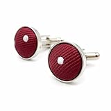 Metal: acero inoxidable shlax&wing S&W Tie Conjunto des Herren Boda Krawatte Rojo Burgundy Puntos Extra Lang Matching Gemelos Only
