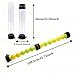 OLISDCCMY Pickleball Ball Retriever-Tennis Ball Retriever -Holds 15 Tennis Balls or 14 Pickleball | Detachable 2-Part Hopper Design (Clear)——No Balls Included.