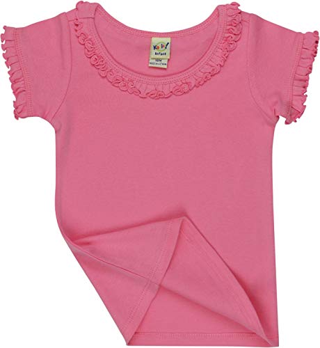 Image of ToBeInStyle Infant Girls' Scoop Neck Puff Sleeve T-Shirt