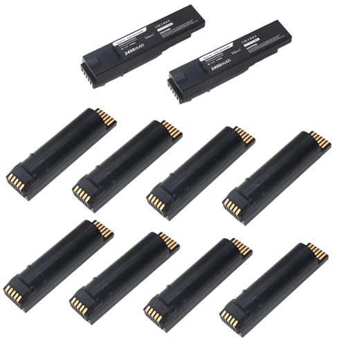 Youejoeq (10pcs) 2400mAh 71-176890-01 Lithium Ion Replacement Battery for ze-b-ra DS8178 DS8100 DS8170 Barcode scanning Collector Battery AS-000231 82-176890-01BTRY-DS81EAB0E-00