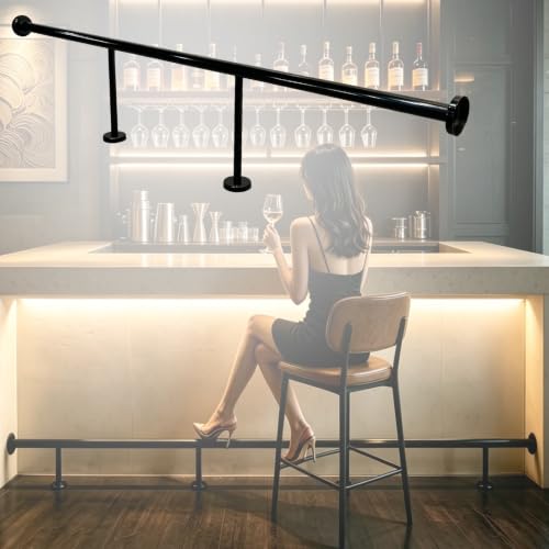 Repose-pieds de bar luxe en inox 304 pour comptoir moderne de 3.9m