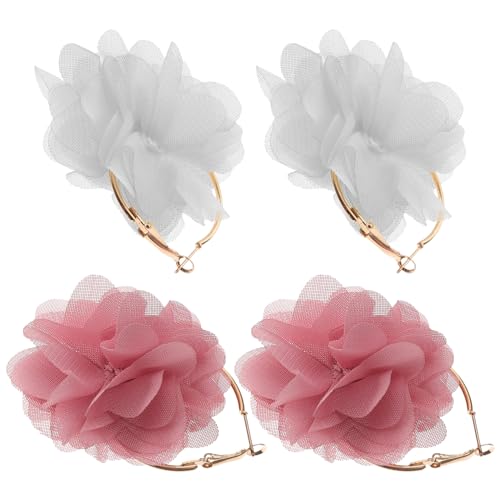 DEARMAMY 2 Pares Pendientes Pendientes Para Mujer Joyas Pendientes De Aros De Oro Para Mujer Women Aretes Para Mujer Pendientes De Borla Colgante De Oreja Aleación