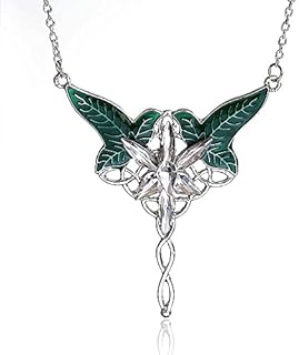 Elven Leaf Aragorn Arwen Evenstar Pendant Necklace Pendant Elvish Jewelry for Women