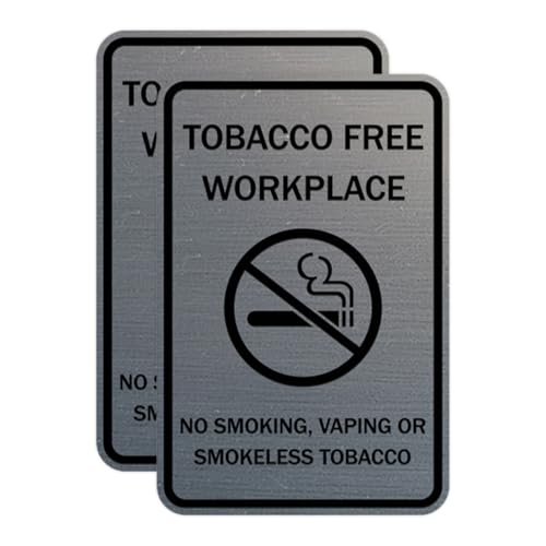 Panneau interdiction de fumer et vapoter Signs ByLITA lot de 2