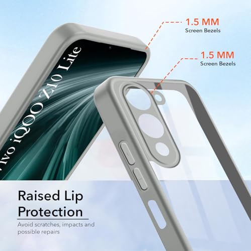 Image of Jkobi Ultra-Hybrid Back Cover Case for Vivo iQOO Z10 Lite (Lifetime Anti Yellow | Anti Scratch | Crystal Clear Shockproof)