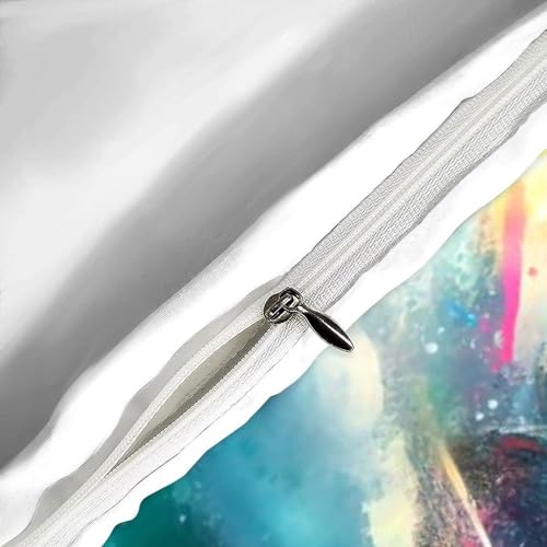 Housse de couette jet ski imprimé parure de lit 2 pièces microfibre zippée - 6