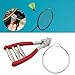 Starting Clamp, Professional Stringing Clamp, Portable 3 Spring Clamping Tool, Tennis Equipment for Badminton Racket, Tennis, Red