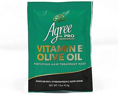 AGREEPro (Salon Quality) Vitamin E (Natural Olive Oil) Fortifying Hair Treatment Mask 1.5oz (42.5g) by AmazingNY