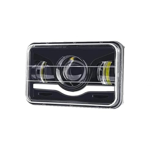 Feux antibrouillard LED 4x6 rectangulaires H4 - Éclairage de travail puissant 12V 24V pour camion