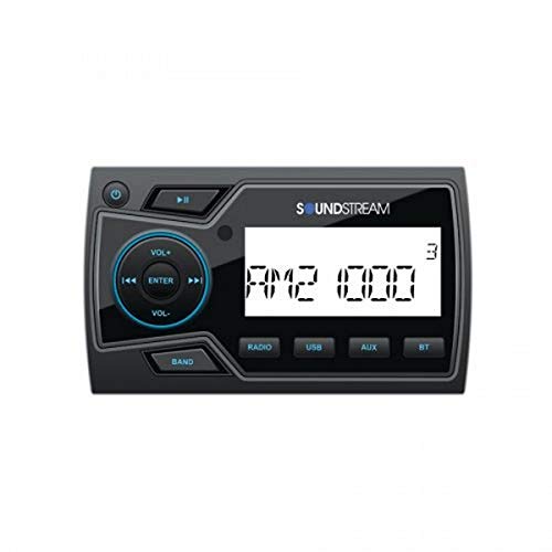 Soundstream MHU-32 2" Marine Grade Digital Media Player with 32GB USB Playback/Bluetooth 4.0/2-Zone Audio