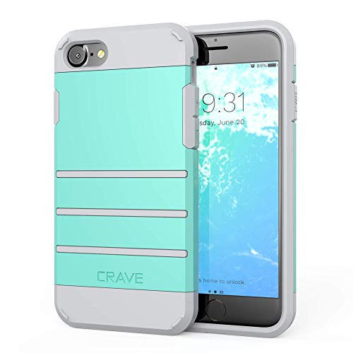 Crave iPhone SE 2020, iPhone 8 Case, iPhone 7 Case, Strong Guard Protection Series Case for Apple iPhone SE/8/7 (4.7 Inch) - Mint