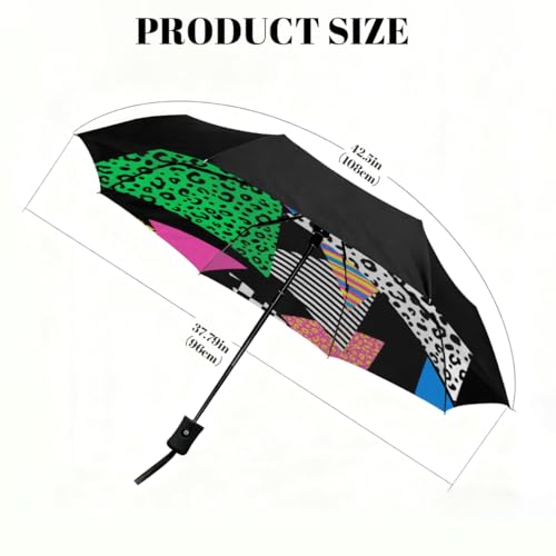 Parapluie compact coupe-vent à pliage inversé automatique - 2
