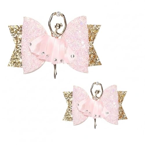 2 Paquetes de Lazos Rosados para el Cabello miniatura 1