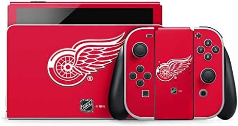 Skinit Decal Gaming Skin Compatible with Nintendo Switch OLED (2021) - Officially Licensed NHL Detroit Red Wings Jersey Design