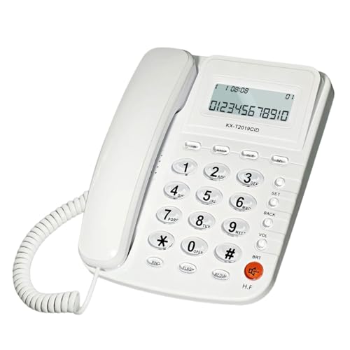Téléphone filaire fixe de maison avec grand bouton pour chambre