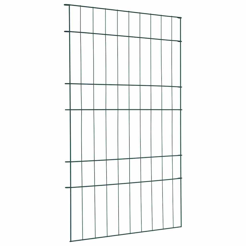 Set di 8 recinzioni per stagno, verde, 50 x 80 cm, in acciaio, design moderno, robusto e durevole, per giardini, terrazze e balconi